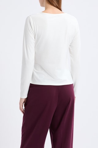 Top drappeggiato Joujou - Bianco