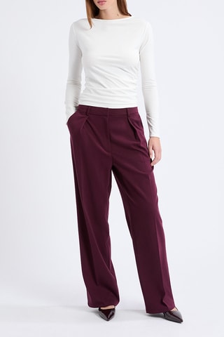 Top drappeggiato Joujou - Bianco