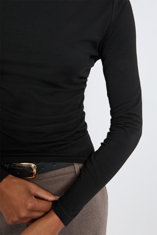 Top drappeggiato Joujou - Nero