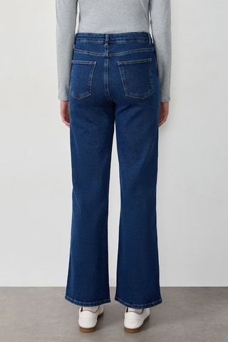 Jean taille haute Clemence - Bleu