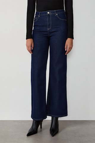 Jeans a vita alta Clemence - Blu