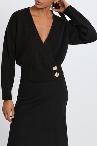 Cardigan a portafoglio Arthemis - Nero