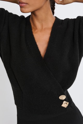Cardigan a portafoglio Arthemis - Nero
