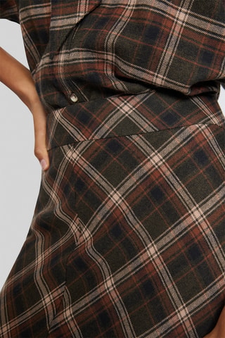 Gonna lunga Tartan - Marrone