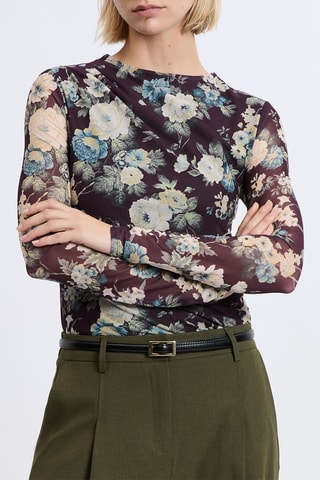 Top drappeggiato A Ramara - Viola