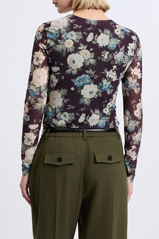 Top drappeggiato A Ramara - Viola
