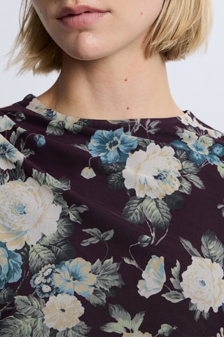 Top drappeggiato A Ramara - Viola