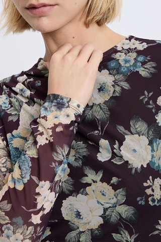 Top drappeggiato A Ramara - Viola