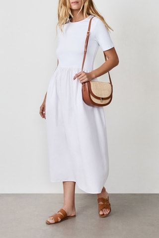 Abito effetto trompe-l’œil Timeless Summer - Bianco