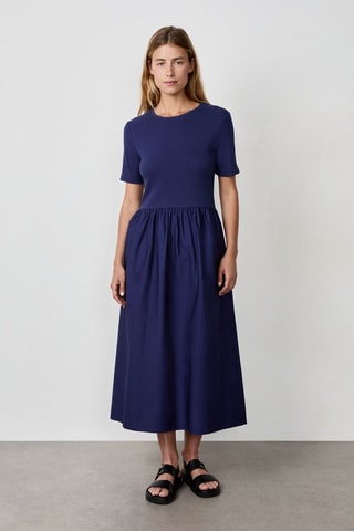 Abito effetto trompe-l’œil Coastal Cowgirl - Navy