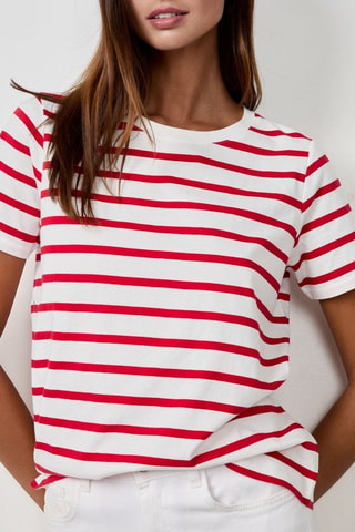 T-shirt Indispensables - Bianco e rosso