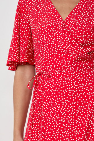 Abito a campana French Girl Era - Rosso e bianco