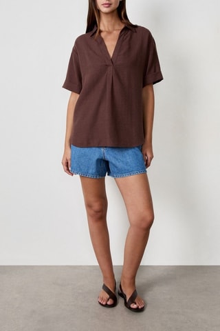 Blusa Timeless Summer - Marrone scuro