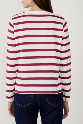 T-shirt Indispensables - Bianco e bordeaux