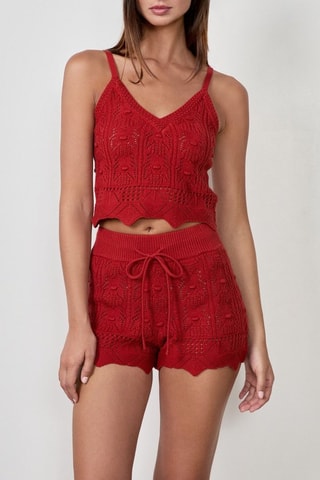 Crop top Craty Retreat - Rosso