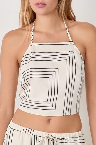 Crop top Timeless Summer - Bianco