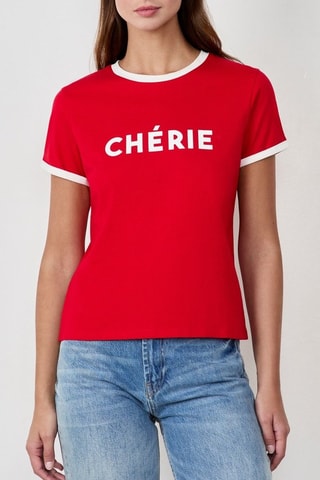 T-shirt French Girl Era - Rosso