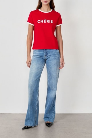 T-shirt French Girl Era - Rosso