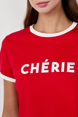 T-shirt French Girl Era - Rosso