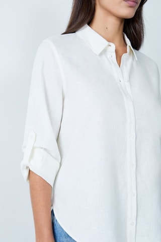 Camicia in lino Indispensables - Ecrù