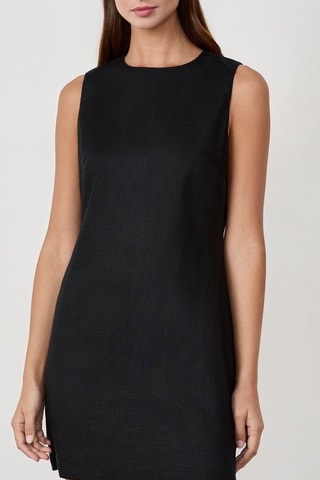 Abito in lino Timeless Summer - Nero