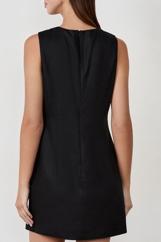Abito in lino Timeless Summer - Nero