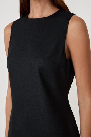 Abito in lino Timeless Summer - Nero
