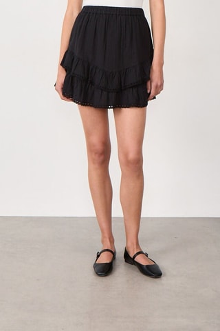 Gonna con volant Coastal Cowgirl - Nero