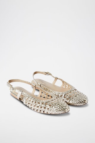 Ballerine in pelle di capra On The Guest Liste - Dorato