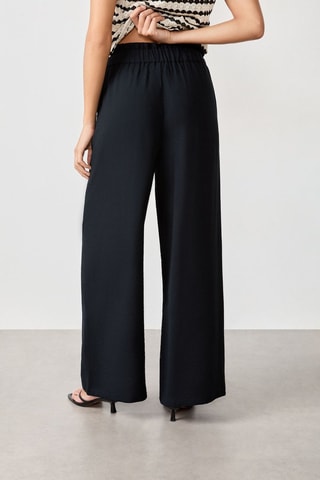 Pantaloni a vita alta Craty Retreat - Nero
