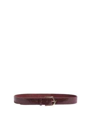 Ceinture en cuir - Bordeaux