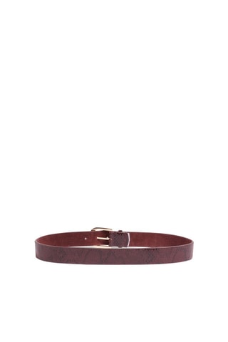 Ceinture en cuir - Bordeaux