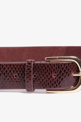 Ceinture en cuir - Bordeaux