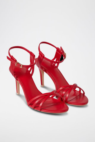 Sandali con tacco - Rosso