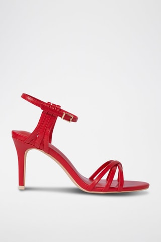 Sandali con tacco - Rosso