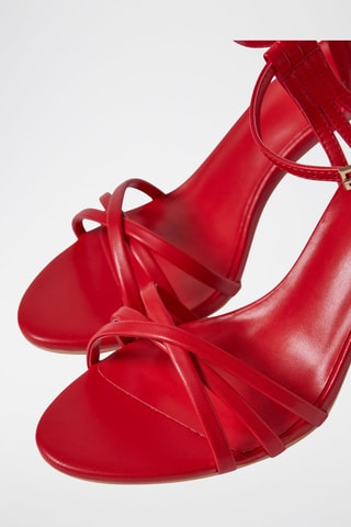 Sandali con tacco - Rosso