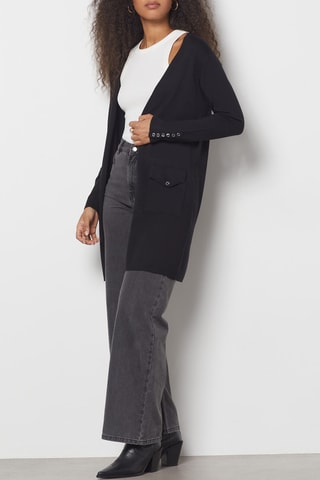 Cardigan lungo - Nero