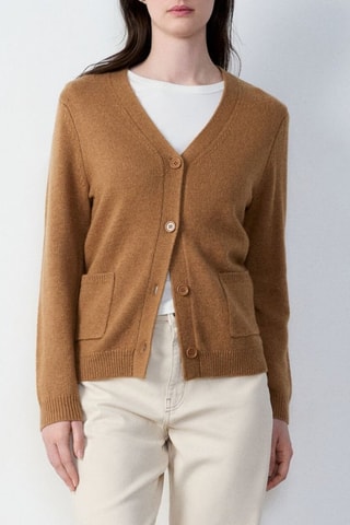 Cardigan in lana Essentiel - Cammello