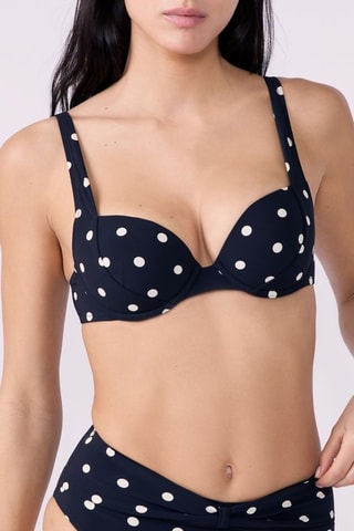 Reggiseno bikini push-up Polky - Nero