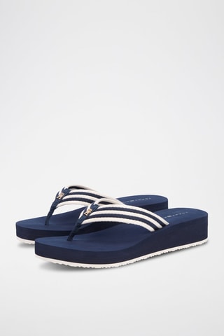 Chanclas de cuña - Azul marino