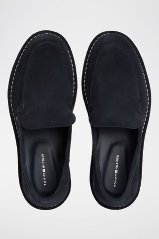 Mocasines de nobuk - Azul marino