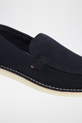 Mocasines de nobuk - Azul marino