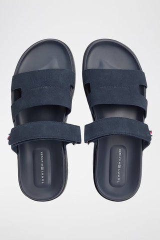 Sandalias de nobuk - Azul oscuro