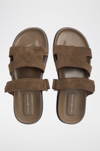 Sandalias de nobuk - Marrón