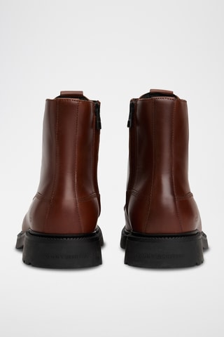 Botas de piel - Marrón