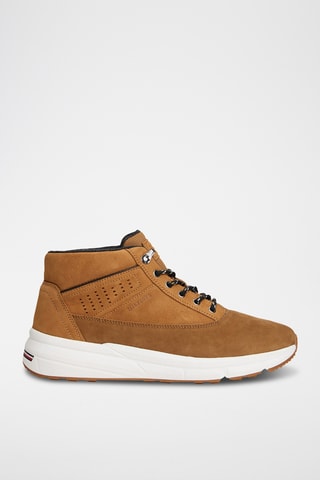Boots en cuir nubuck - Kaki