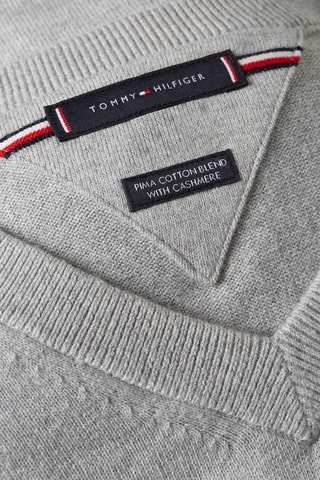 Jersey de algodón orgánico y cachemir - Gris