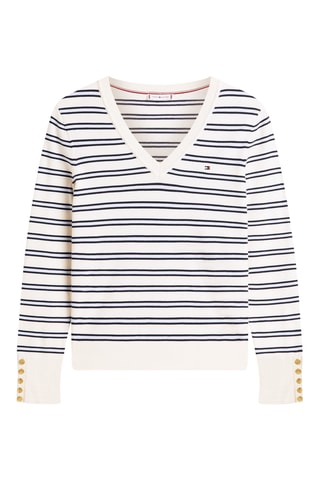 Pull en coton biologique - Blanc