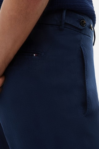 Pantalón de lino - Azul marino