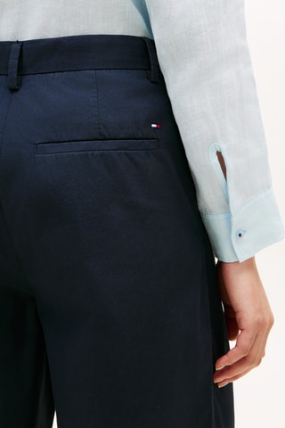 Pantalón wide leg de algodón orgánico - Azul marino